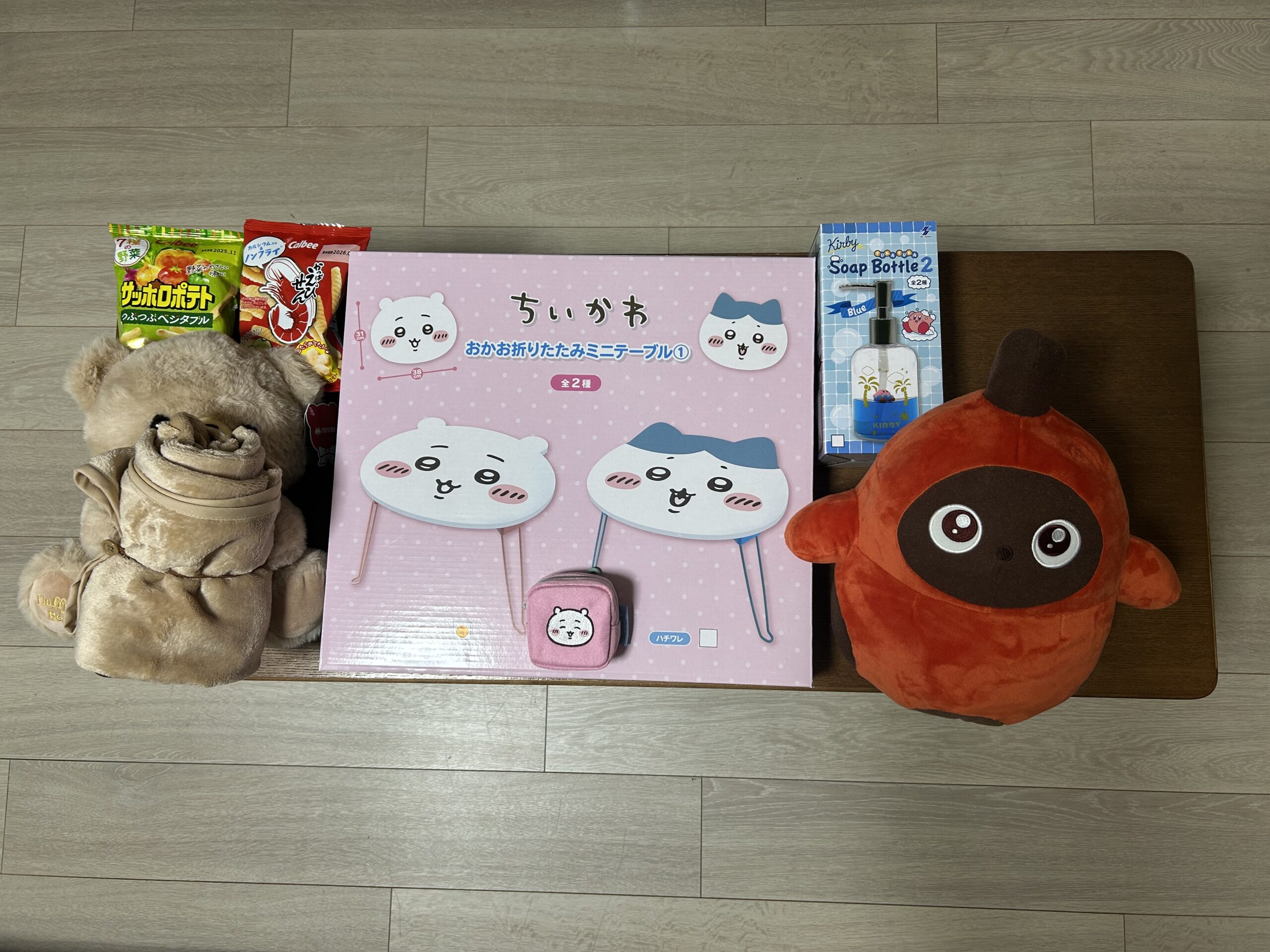 クレーンゲームの戦利品